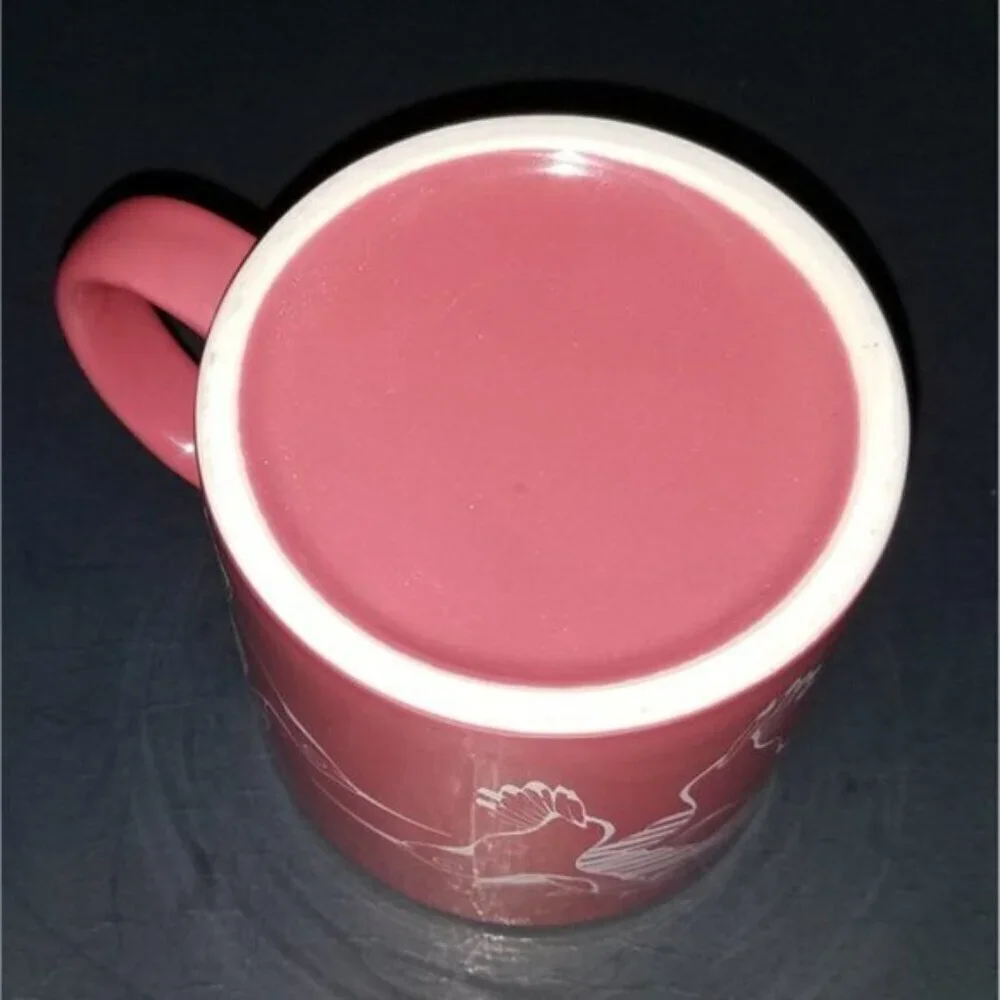 Hummingbirds Pink White Mug Coffee Cup Designs USA